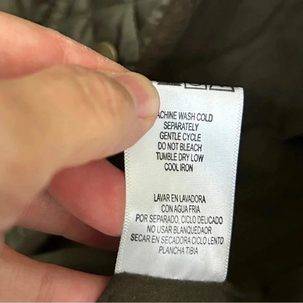 EUC Kut from the Kloth lightweight olive quilted jacket size Large Great details - Picture 4 of 11
